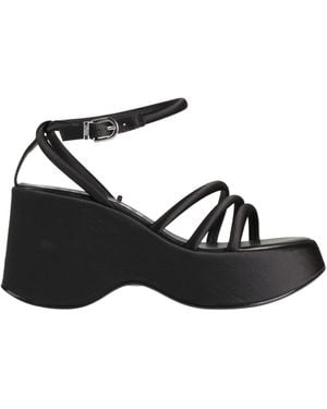 Buffalo Sandals Textile Fibers - Black