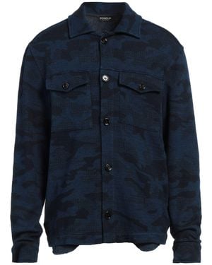 Dondup French Terry Camouflage-Print Shirt - Blue