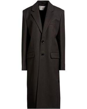 Ami Paris Coat Virgin Wool - Black