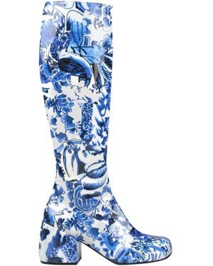 Dries Van Noten Boot Leather - Blue