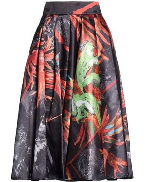 Stella Jean Midi Skirt Polyester - Red