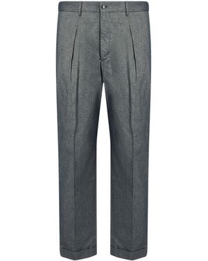 Briglia 1949 Slate Pants Cotton, Elastane - Gray