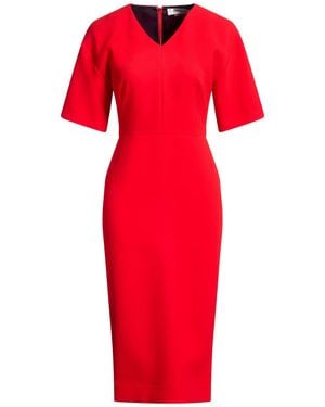 Victoria Beckham Midi Dress Triacetate, Polyester - Red