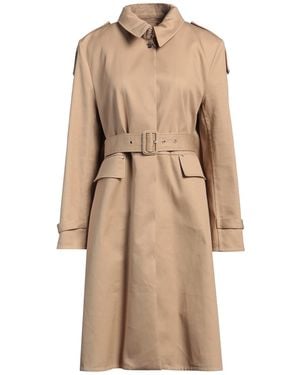 Lanvin Camel Overcoat & Trench Coat Cotton - Natural