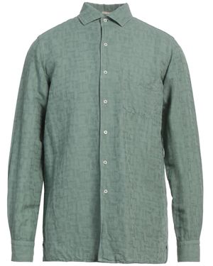 Massimo Alba Shirt Linen, Cotton - Green