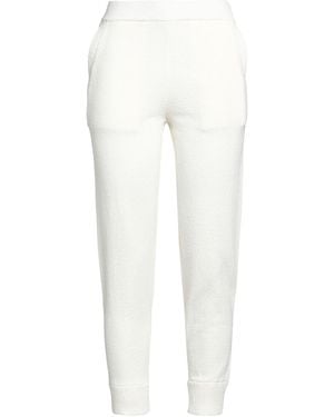 Bruno Manetti Ivory Pants Cotton, Polyamide - White
