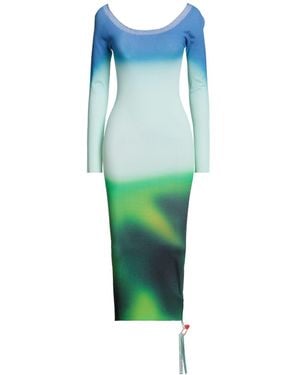 Off-White c/o Virgil Abloh Midi-Kleid - Blau