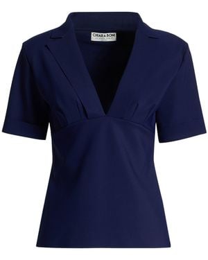 La Petite Robe Di Chiara Boni Top Polyamide, Elastane - Blue