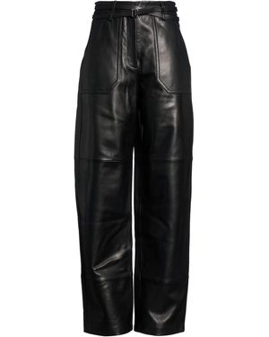 Sportmax Pants Lambskin - Black