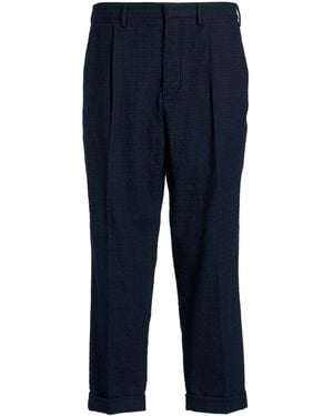 Grifoni Midnight Trousers Cotton, Virgin Wool - Blue