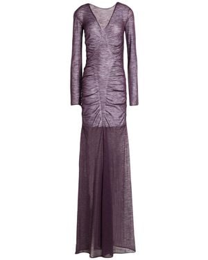 Circus Hotel Maxi Dress Wool, Acrylic, Polyamide - Purple