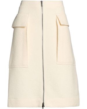Iceberg Midi Skirt Virgin Wool - Natural