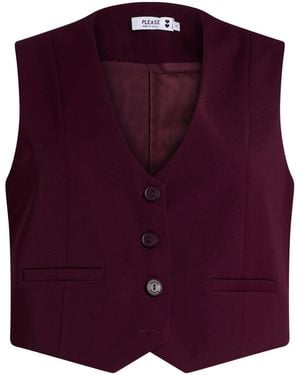 Please N8 Tailored Vest Polyester - Purple