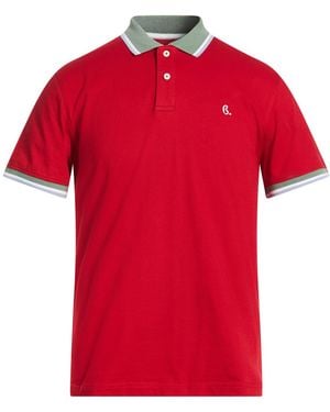 Harmont & Blaine Polo Shirt Cotton, Elastane - Red