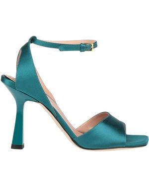 Alberta Ferretti Deep Sandals Textile Fibers - Blue