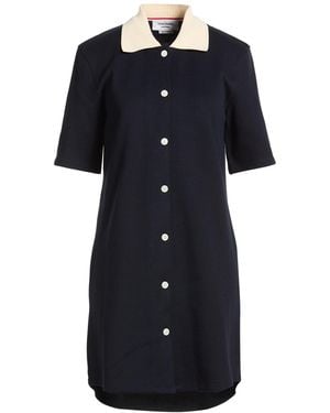 Thom Browne Mini Dress Cotton - Blue