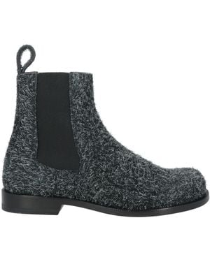 Loewe Charcoal Ankle Boots Leather - Black