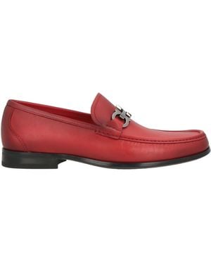 Ferragamo Loafers Calfskin - Red