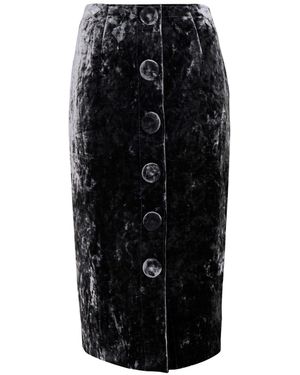 Vivetta Midi Skirt Polyester, Viscose, Elastane, Polyurethane - Black