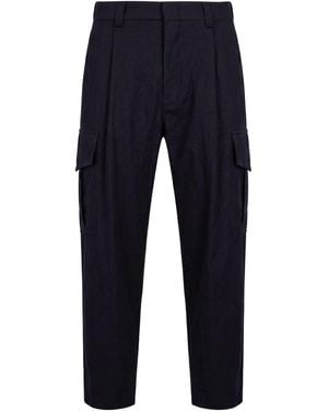Giorgio Armani Trousers Virgin Wool - Blue