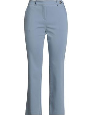 Marella Pastel Pants Cotton, Polyamide, Elastane - Blue