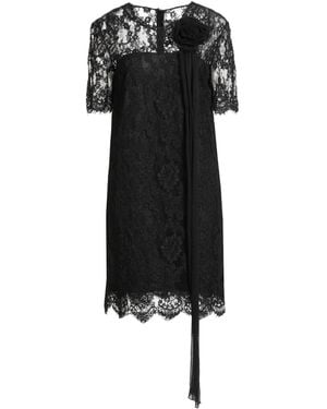 Ermanno Scervino Mini Dress Polyamide, Viscose, Polyester, Cotton - Black