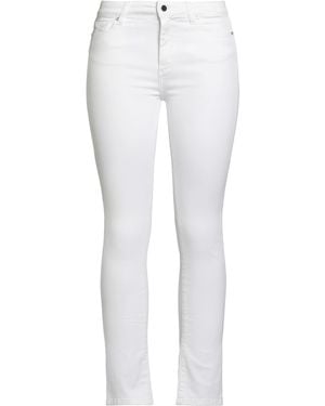 Kiton Jeans Cotton, Elastane - White