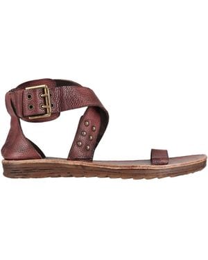 JP/DAVID Dark Sandals Leather - Brown