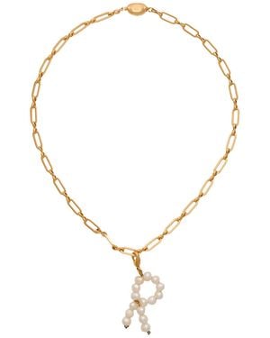 Timeless Pearly Necklace - Metallic
