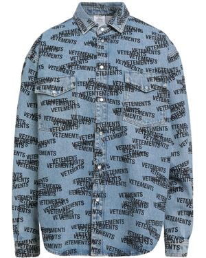 Vetements Denim Shirt - Blue