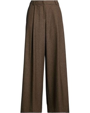 Annarita N. Trousers Polyester, Viscose, Elastane - Brown