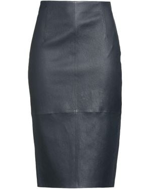 DESA NINETEENSEVENTYTWO Midnight Midi Skirt Leather - Gray