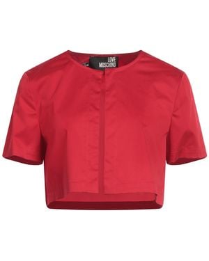 Love Moschino Jacket Cotton, Elastane - Red