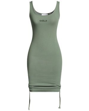 Gaelle Paris Mini Dress Cotton, Elastane - Green