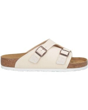 Birkenstock Sandals Textile Fibres - White