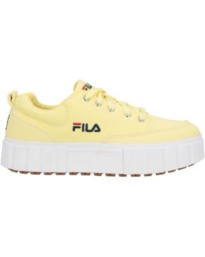 Fila trainers womens yellow on sale