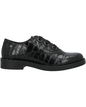 Stonefly Lace-Up Shoes Leather - Black