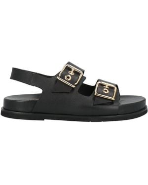 Pedro Miralles Sandals Leather - Black