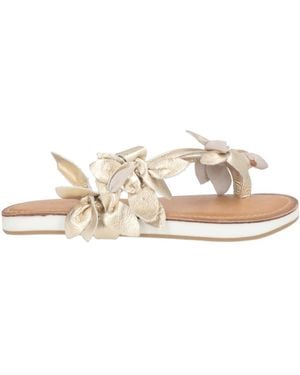 Inuovo Platinum Thong Sandal Leather - Natural
