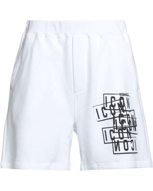 DSquared² Shorts & Bermuda Shorts Cotton, Elastane - White