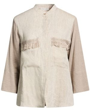 Le Tricot Perugia Shirt Linen, Elastane - Natural