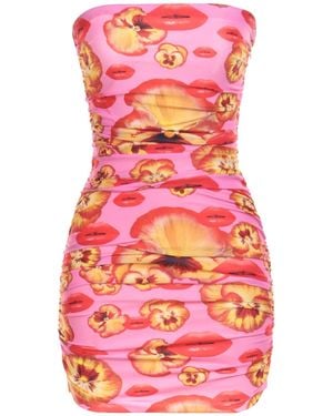 Amen Mini Dress Polyamide, Elastane - Pink