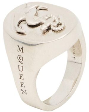McQueen Ring Metal - Metallic
