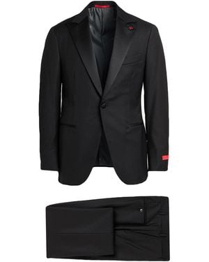 Isaia Suit Wool - Black