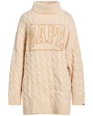 A Bathing Ape Turtlenecks - Natural