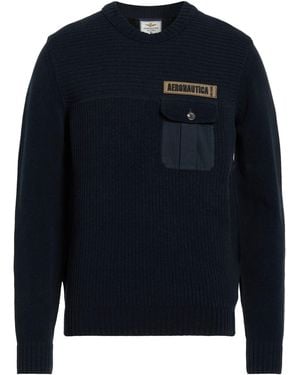 Aeronautica Militare Midnight Jumper Cotton - Blue