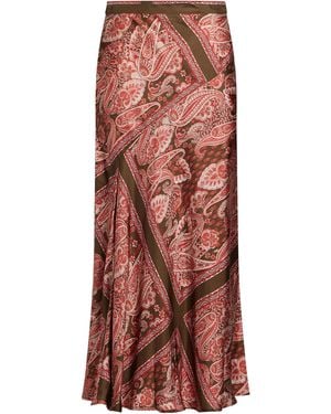 Lorena Antoniazzi Maxi Skirt Silk - Red