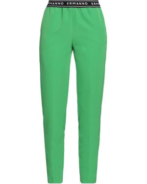 ERMANNO FIRENZE Pants Polyester, Elastane, Polyamide - Yellow