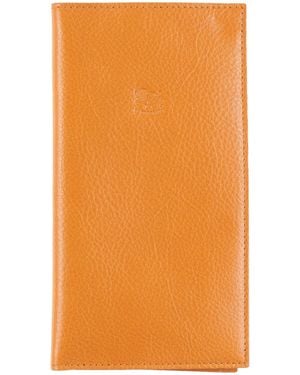 Il Bisonte Tan Document Holder Cowhide - Orange