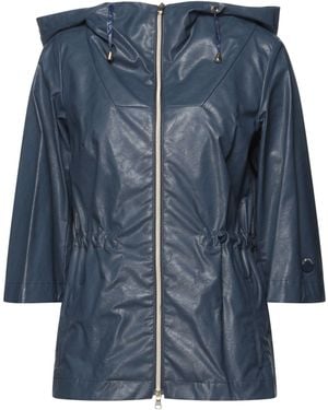 Geospirit Overcoat & Trench Coat - Blue